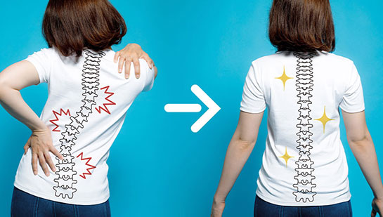 Woman with good posture after chiropractic treatment from Lake Worth chiropractor